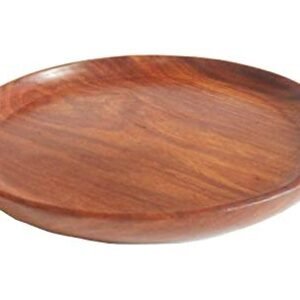 Acacia Wood Round Dinner Plates