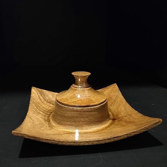 Dry Fruit Wooden Royal Serving Platter - Image 2